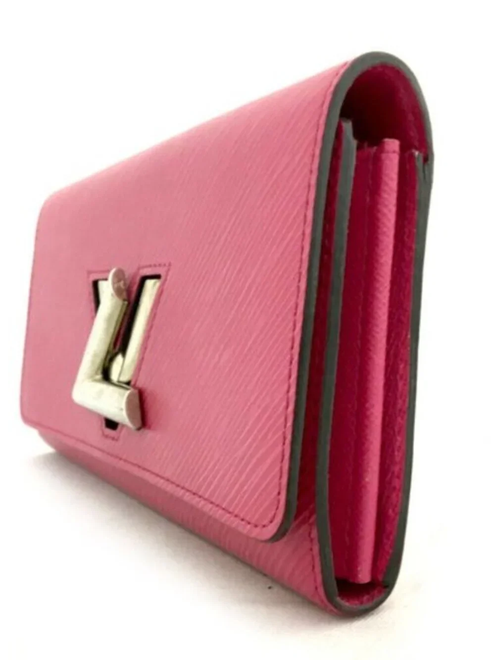 Louis Vuitton Epi Twist Pink Leather Long Bifold
